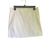 Free People  Midern Femme Panel Mini Skirt in Stark White Size 12