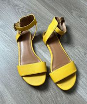 Yellow Sandals Size 8