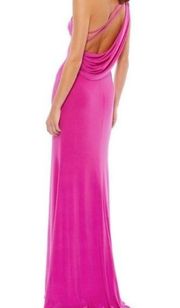 Mac Duggal 26512 Pink Back Drape Gown 6 FLAW