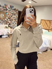 Ralph Lauren Cropped Custom Fit Collared Top