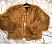 Brown Faux Fur Jacket