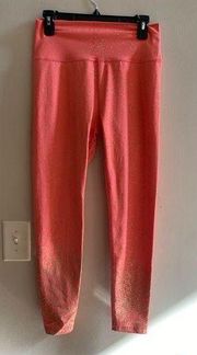 BuffBunny Rose Legging in Rose Coral Gold Shimmer Size XL