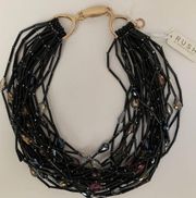 by Denis and Charles Statement Neckless Black