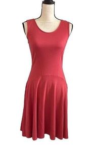 Salmon Pink Fit & Flare Sleeveless Dress Size XS New York & Company Skater Dress