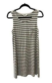 Stitch Fix  Gray Striped Tank Dress Size Medium Stitch Fix Womens