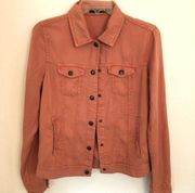 Max Jeans Rust Mirage Tencel Trucker Jacket XS