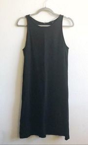 Ann Taylor Dress Sleeveless Black Knit Dress LBD Sz M Medium EUC