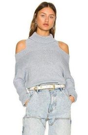 Lovers and Friends Anisa Turtleneck Sweater in Heather Grey XSmall New