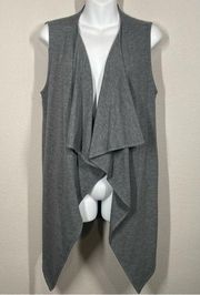 Matilda Jane Grey Sleeveless  Cardigan Size Small