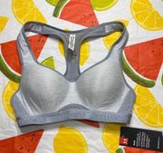 Under Armour  32B heather grey padded sports bra