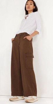 NWT Time and Tru Women's Wide Leg Cargo Pants, 30" Inseam for Regular Size: 18
