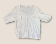 Vintage 90s Cherokee Button Down Cardigan Off White XL