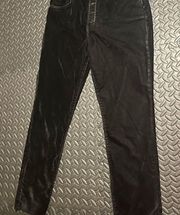 free people we the free black shiny jeans size 31