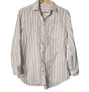 Anthropologie Jane & Delancey striped blouse shirt top small EUC