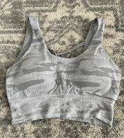 Camo Cross Back Sports Bra 