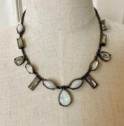 Siplada  Swarovski crystal and Quartz necklace