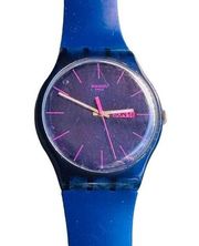 Swatch Royal Blue Rebel SUOZ702 2011 NewGent 41mm Silicone