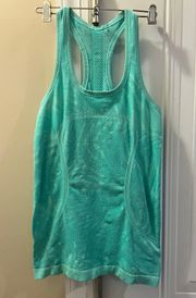 Swiftly Tech Racerback Tank Heathered Menthol