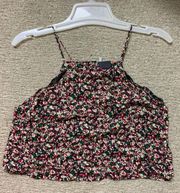 MD  Floral Tank Crop Top