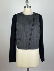 View by Walter Baker Tweed Asymmetric Zip Jacket