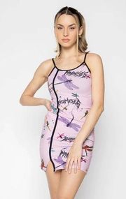 Dragonfly Tank Dress Broken Promises Pastel Punk Asymmetrical Medium Bodycon