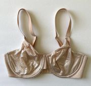 Wacoal Bra Womens 34DD Beige Back Appeal Underwire New NWOT