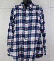 ladies JOHN ASHFORD plaid shirt size M