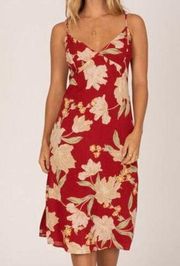 Amuse Society Bravado Midi Dress Red