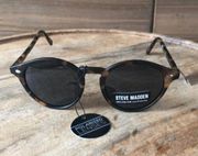 NWT Steve Madden Round Lens Tortoise Fram Sunglasses