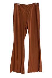 , Women’s Juniors, wide Leg, Orange Pants,Size XL/XG, (15-17)