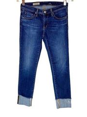 AG Adriano Goldschmied The Stevie Cuff Slim Straight Jeans 26