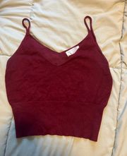 Red Crop Top