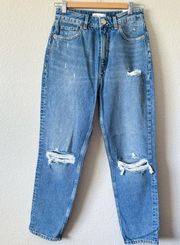 ZARA Classic Mom Fit High Rise Ankles Length Jeans Size 4