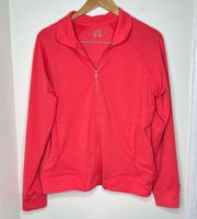 Old Navy Zip Up Track Jacket Yoga Workout Jacket Size Large Fitted Style