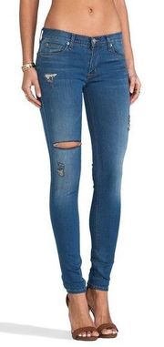 Hudson • Krista Super Skinny Jeans distressed light wash Foxy ripped destroyed