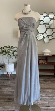 Metallic silver gown - Laundry by Shelli Segal