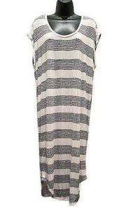 SEAFOLLY AUSTRALIA Black and White Midi Beach Dress - size Large