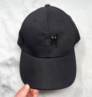 NEW Black Cat Embroidered Baseball Cap Dad Hat Adjustable Unisex