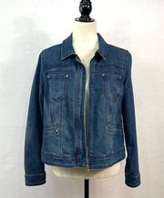 Cropped Denim Jacket Size PL