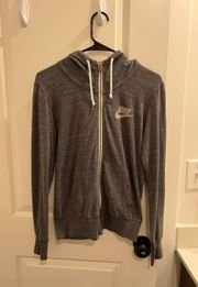 Nike GRAY  ZIP UP HOODIE