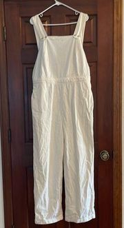 ASOS DENIM CREAM OVERALLS SIZE 18