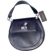 NWT Guess Black Elkhart Flap Over Tote Handbag Bag Purse ~