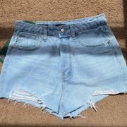 Wild and Fabel high-rise cut off shorts