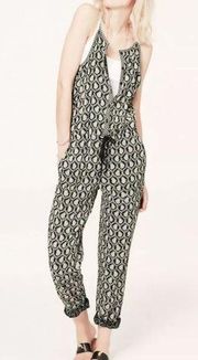 Lou & Grey Jumpsuits Black Paisley Lightweight Romper Size XS