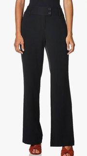 Rafaela Women's Curvy Fit Bootcut Stretch black Dress Pants Size 4 NWT