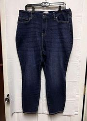 Women's True Craft Women Size 16w Blue jeans 16 Dark Wash Work Office CFAC-C