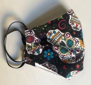 Sugar skull Day of the Dead cotton dart facemask