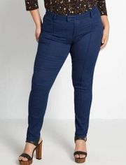 NEW NWT MODCLOTH Plus Size Richmond Pant Regular Inseam Navy Straight Leg 26