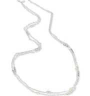 Style & Co Bead-Accent Layered Strand Necklace in Silver-Tone MSRP $35 NWT