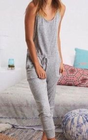 Aerie  Gray Soft Casual Racerback Lounge Romper Jumpsuit